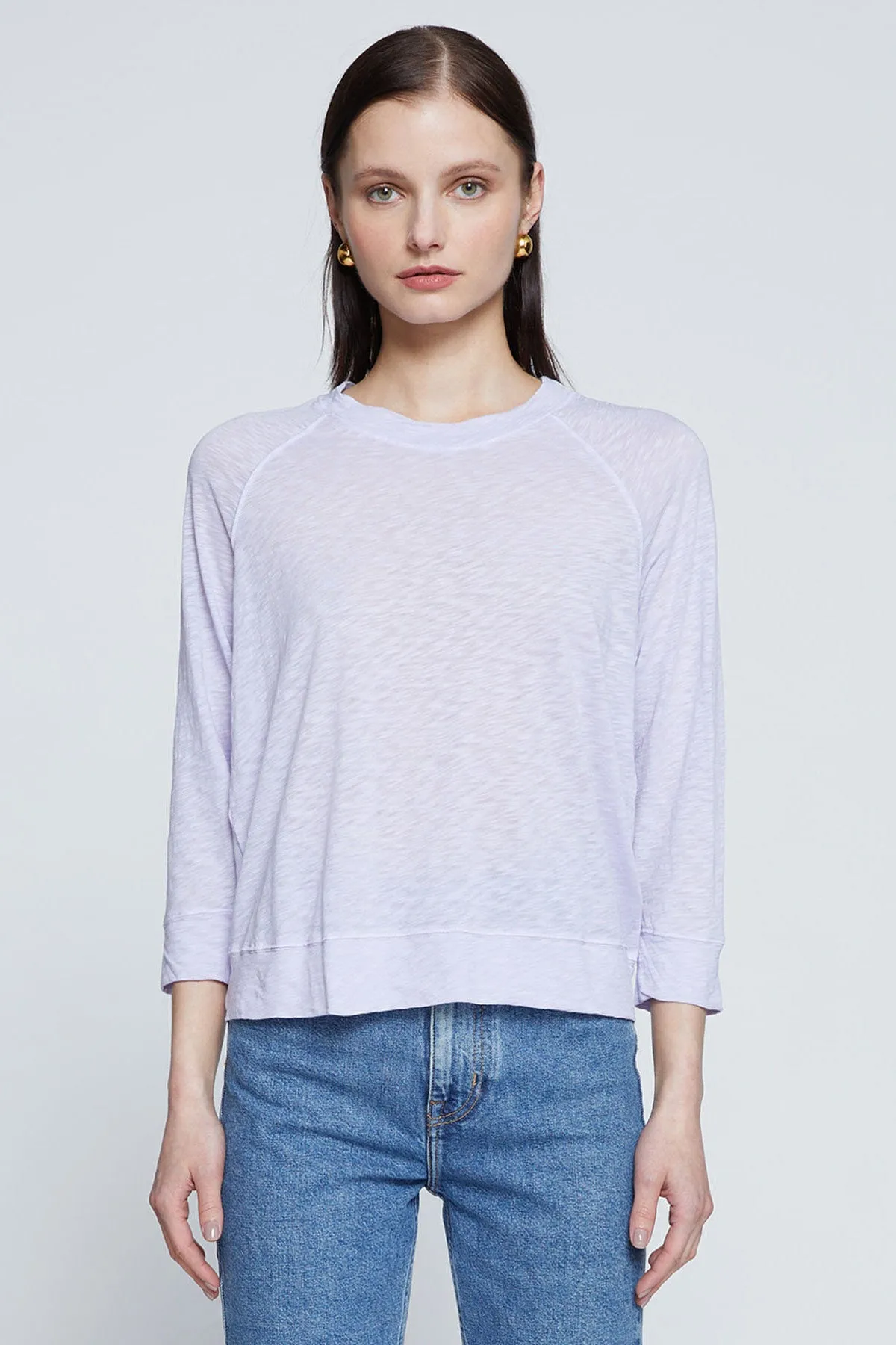 Stateside Supima Slub Sweatshirt Tee in Wisteria sold by Bailey 44