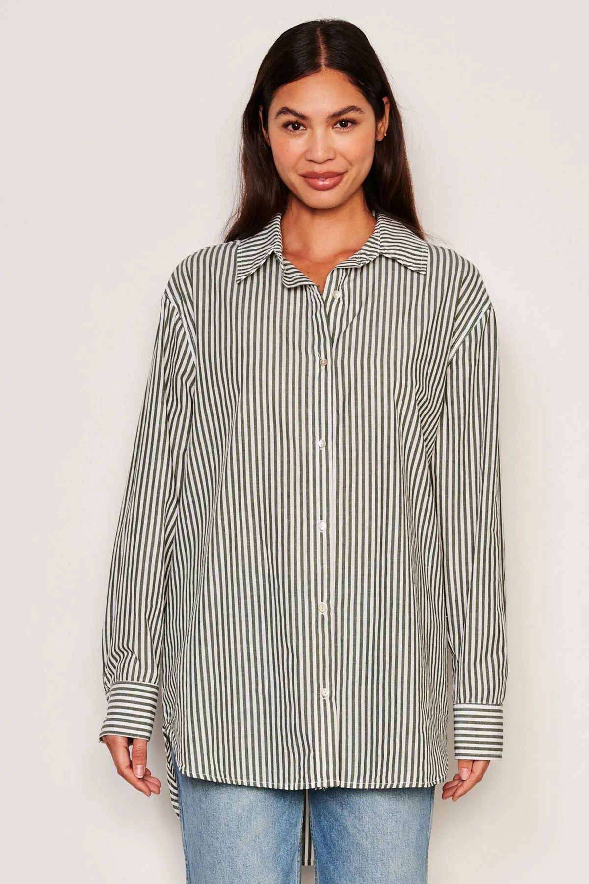 Sundry Destinations Oversized Shirt in Fern sold by Bailey 44 product image thumbnail 2