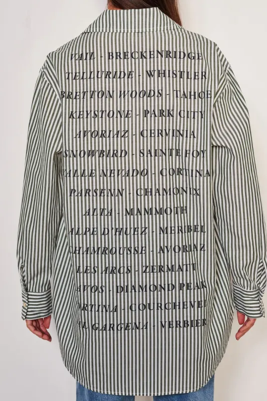 Sundry Destinations Oversized Shirt in Fern sold by Bailey 44
