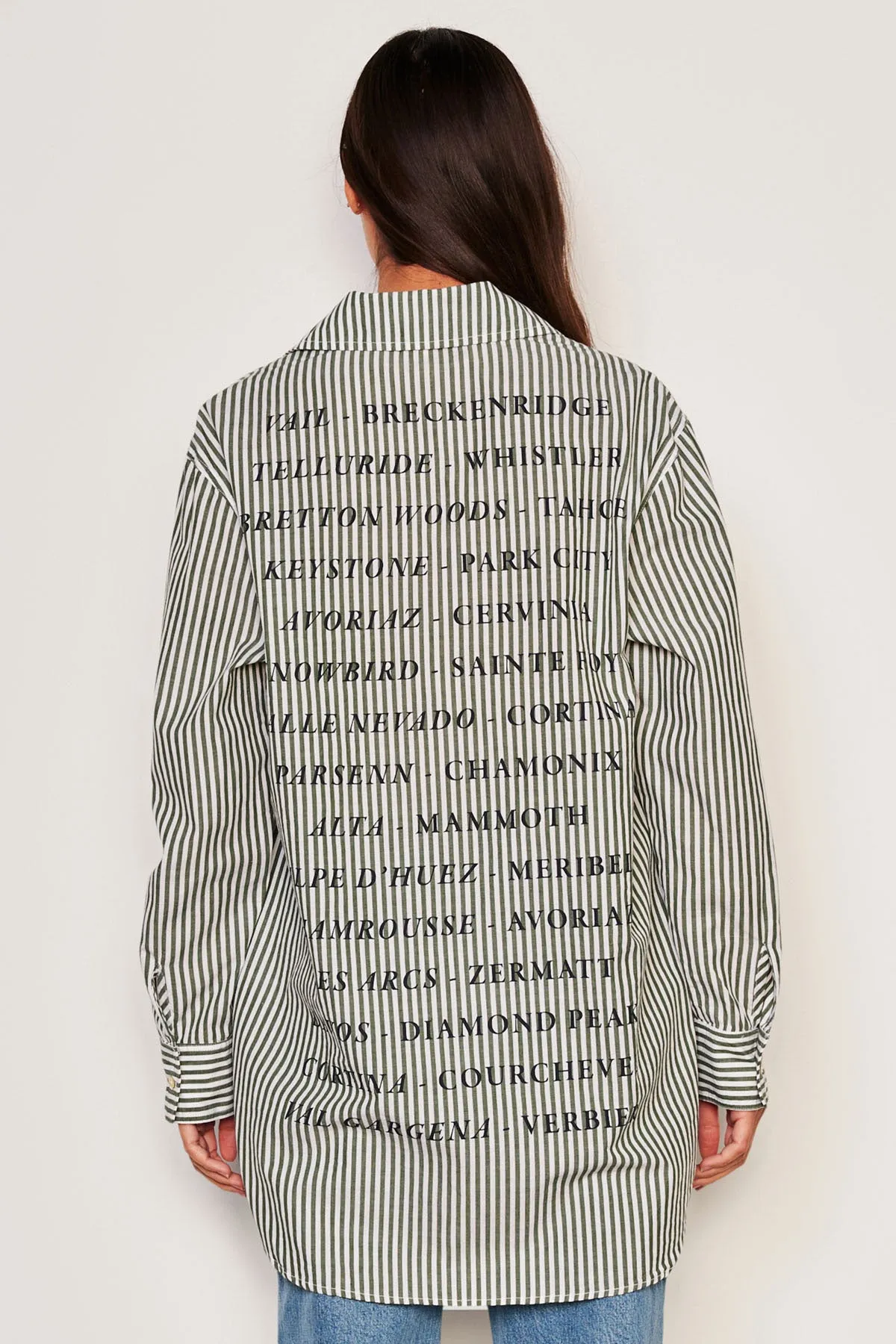 Sundry Destinations Oversized Shirt in Fern sold by Bailey 44 product image thumbnail 4