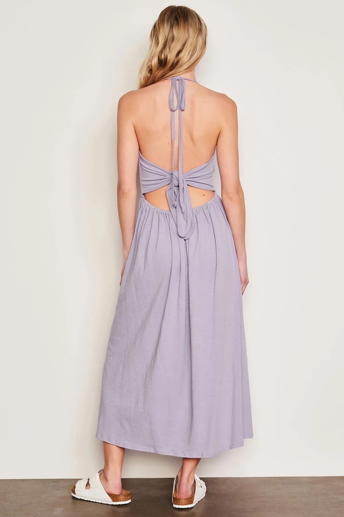 Sundry Tie Back Dress in Dark Lavender sold by Bailey 44 product image thumbnail 4