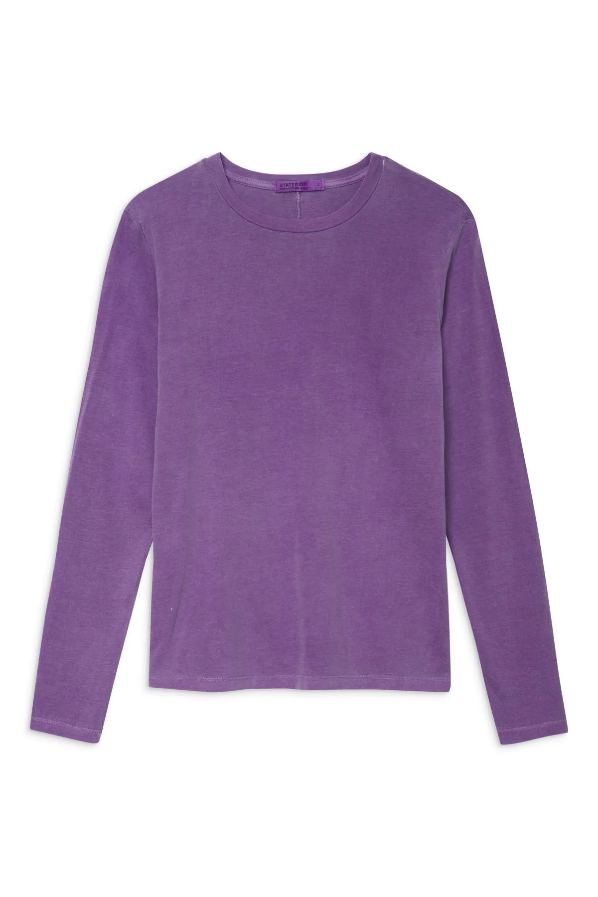 Stateside Cloud Jersey Long Sleeve Crew in Hyacinth sold by Bailey 44 product image thumbnail 2