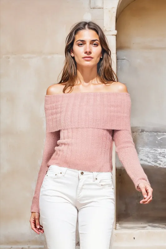 Bailey 44 Tores Sweater Top in Blush sold by Bailey 44