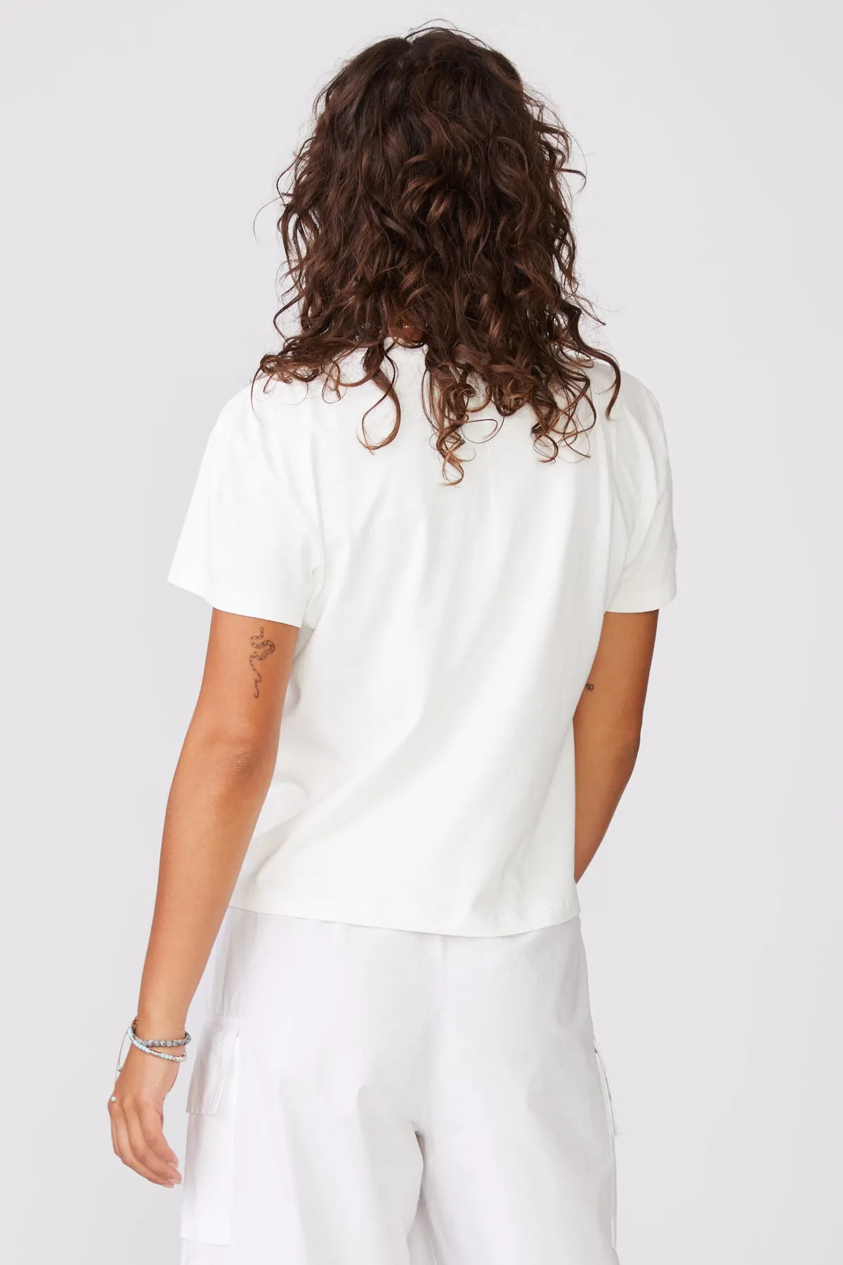 Stateside Cloud Jersey Short Sleeve Crew in White sold by Bailey 44 product image thumbnail 4