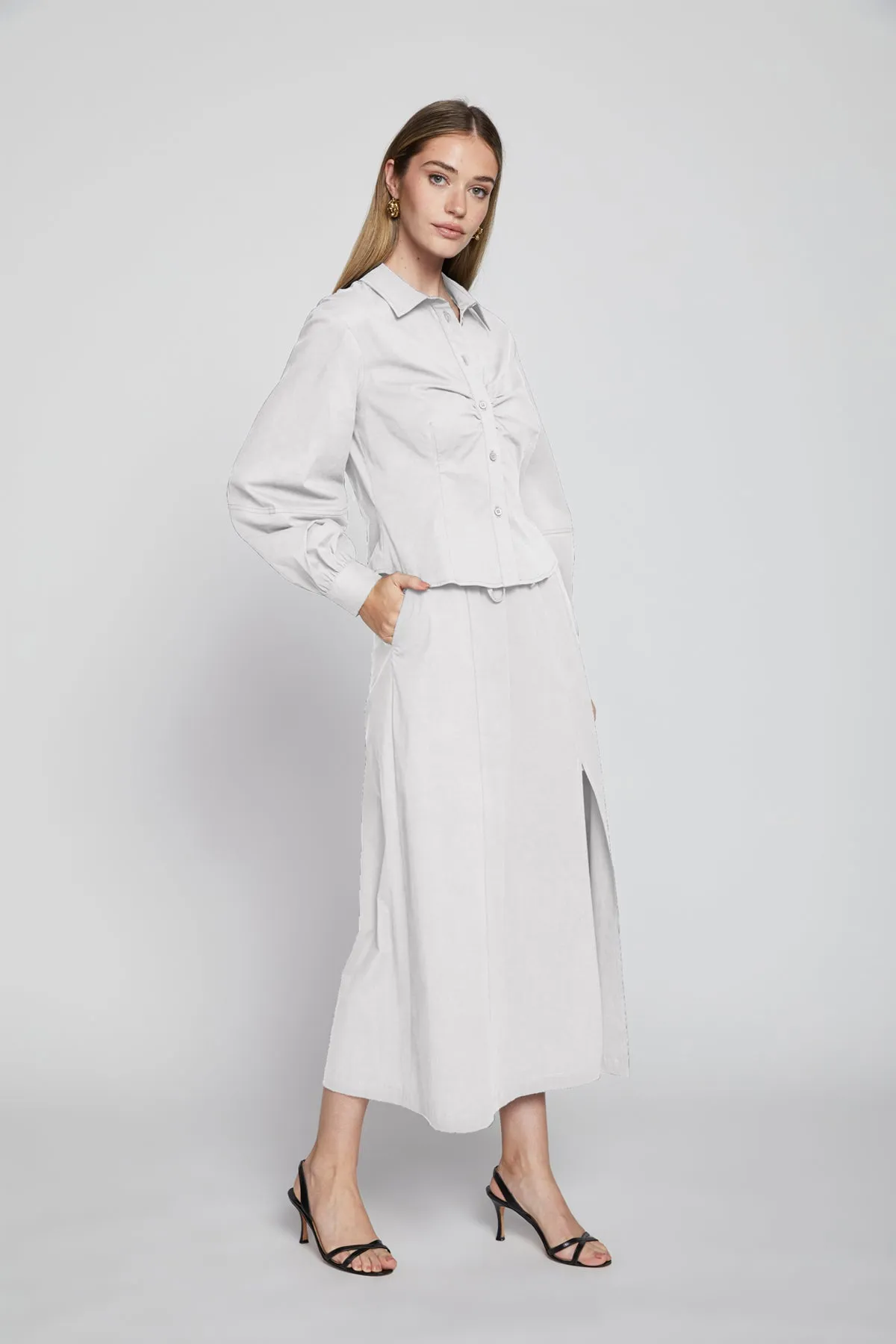 Bailey 44 Westley Poplin Top in White sold by Bailey 44 product image thumbnail 2