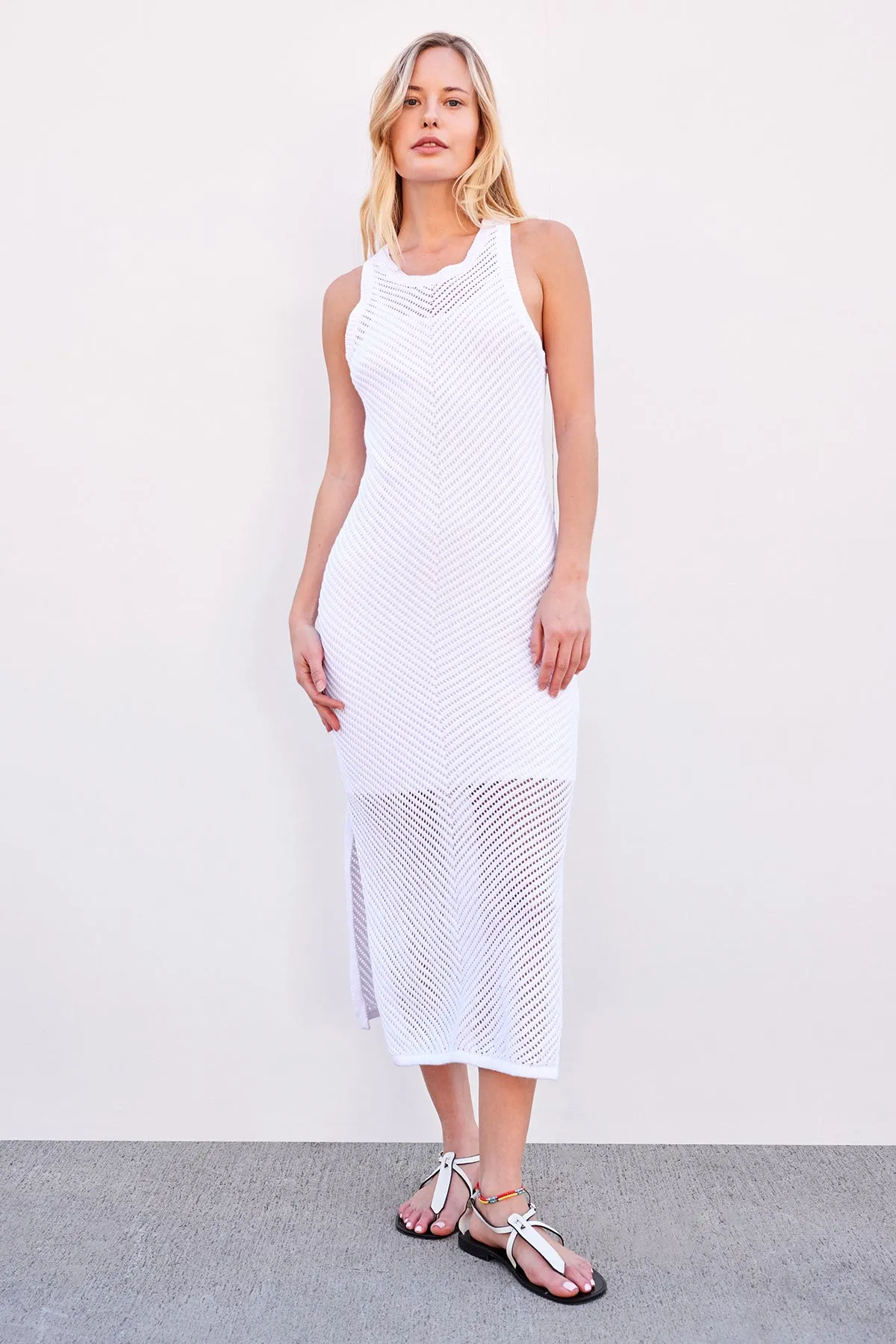 Sundry Racer Back Dress in Optic White sold by Bailey 44 product image thumbnail 5