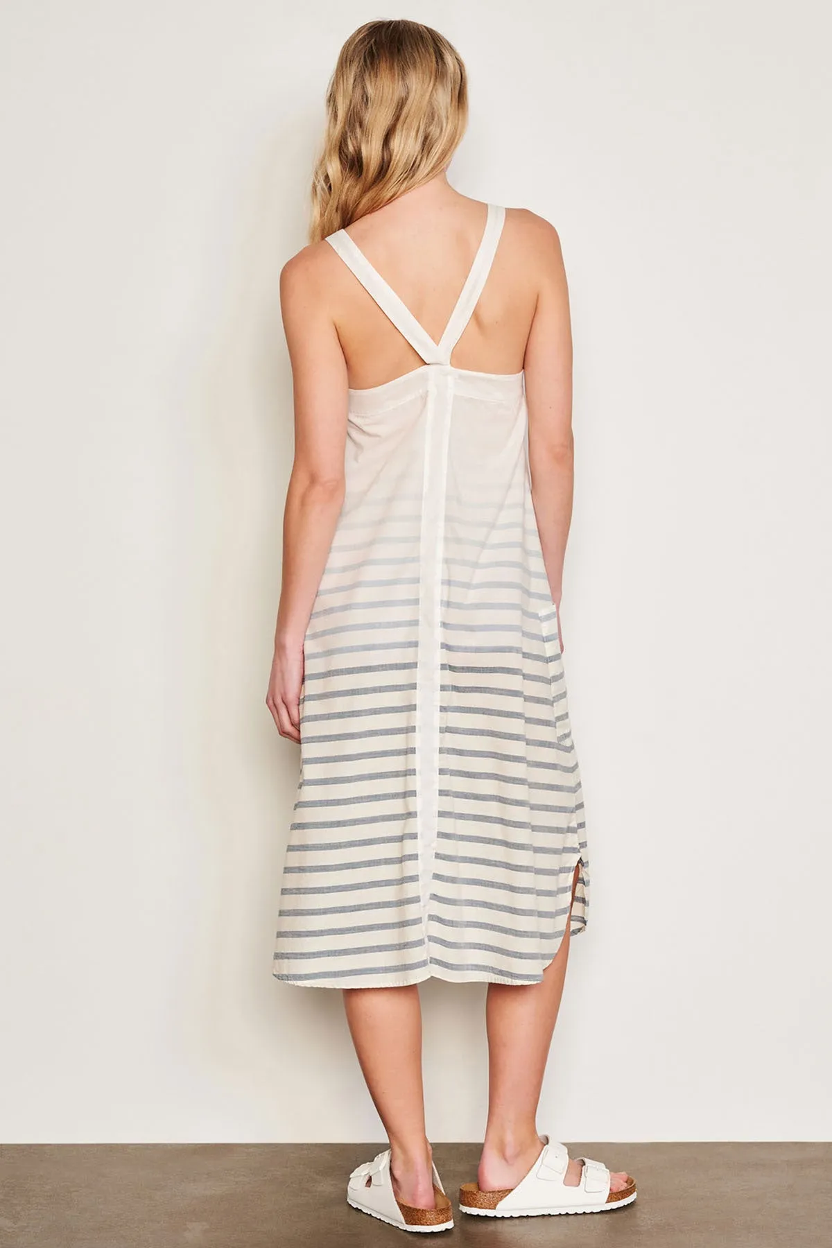 Sundry Changing Tide Stripe Midi Apron Dress in Deep Navy sold by Bailey 44 product image thumbnail 4