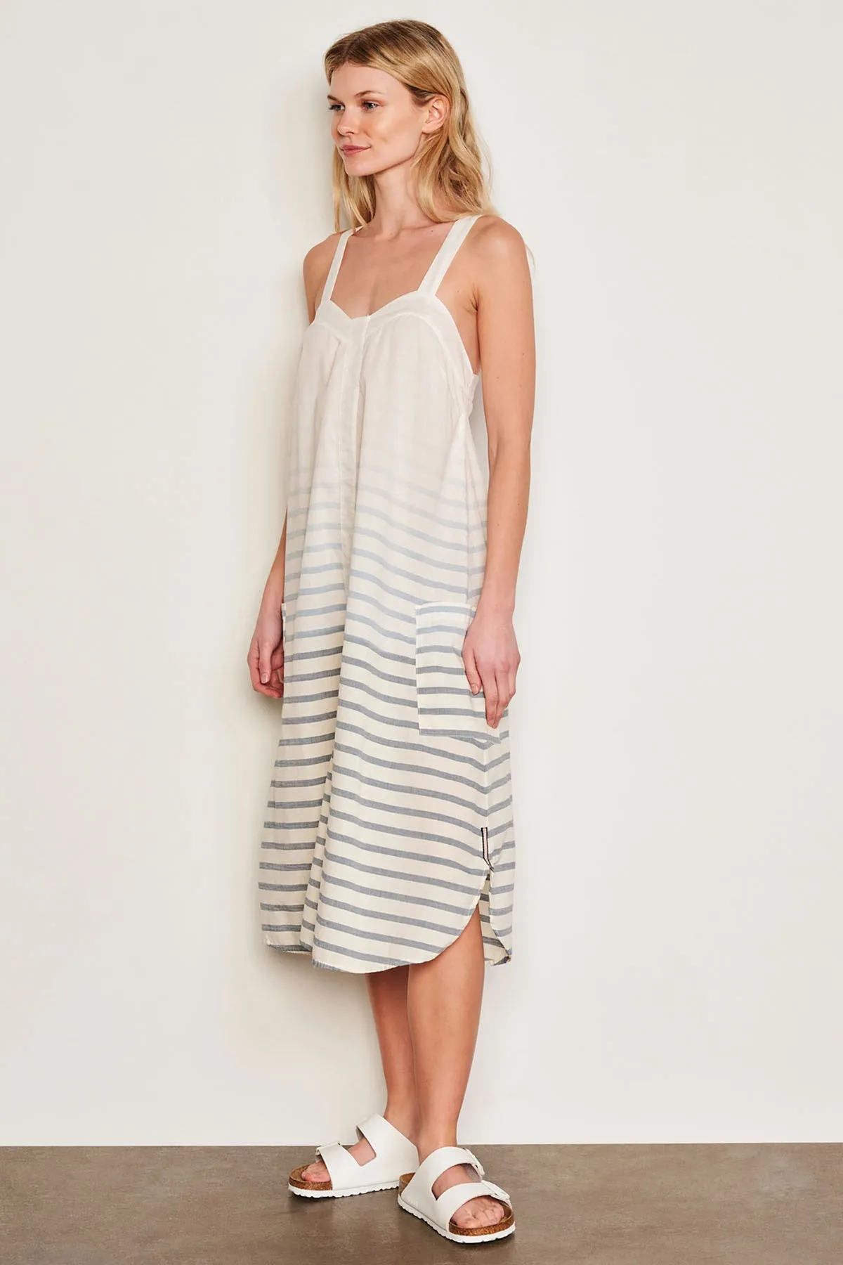 Sundry Changing Tide Stripe Midi Apron Dress in Deep Navy sold by Bailey 44 product image thumbnail 3