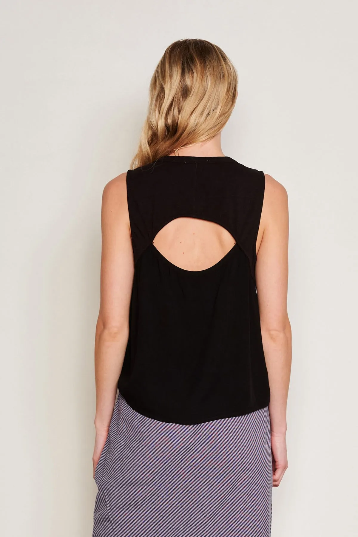 Sundry Mixed Media Tank in Black sold by Bailey 44 product image thumbnail 3