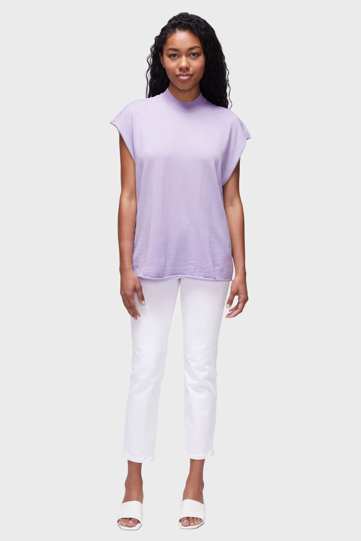 DSTLD Unisex Muscle Tee in Lilac sold by Bailey 44 product image thumbnail 2