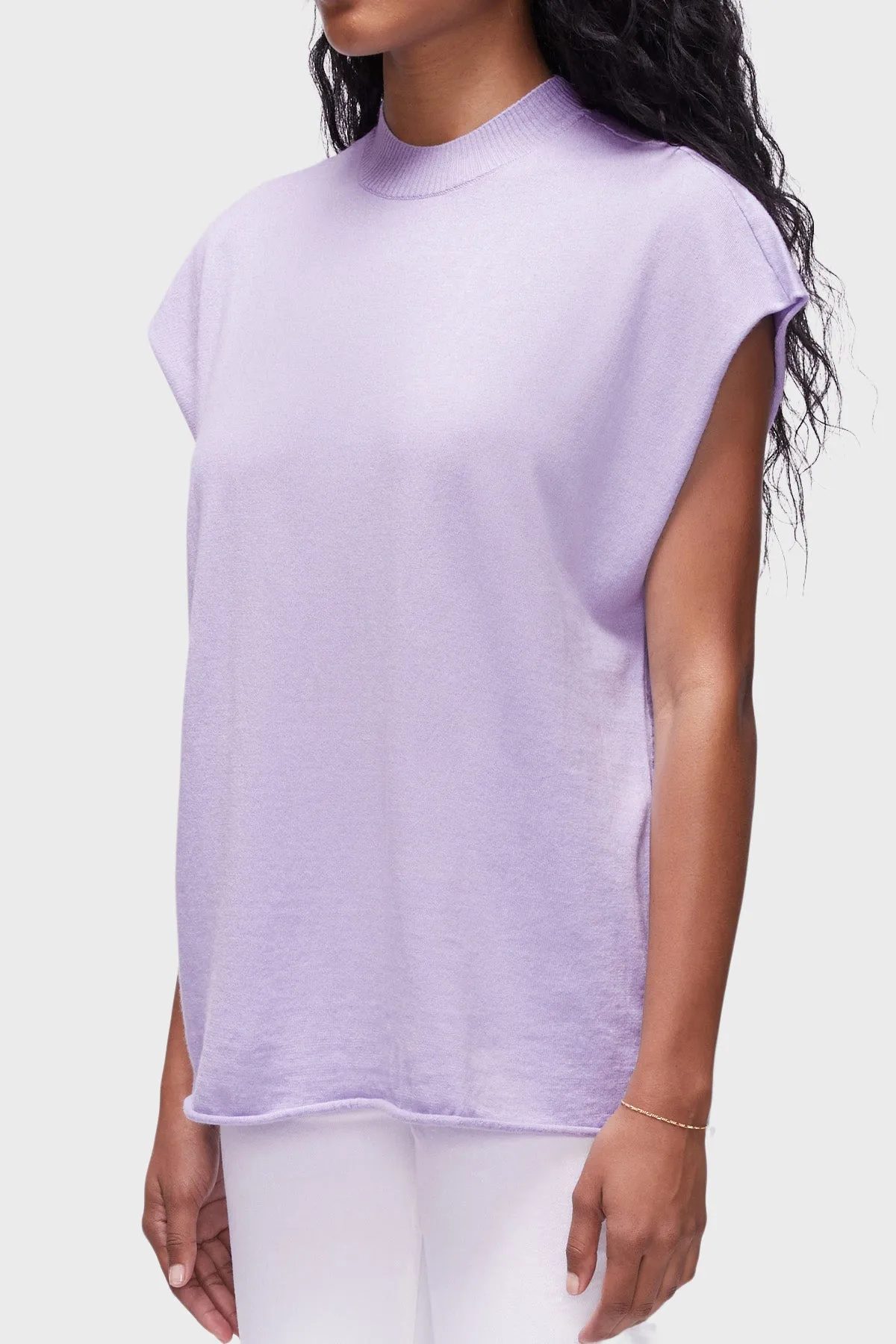 DSTLD Unisex Muscle Tee in Lilac sold by Bailey 44 product image thumbnail 4