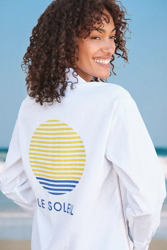 Sundry LeSoleil Button Down in White sold by Bailey 44