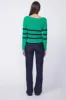 Stateside Striped Raglan Pullover Sweater in Irish Crush sold by Bailey 44