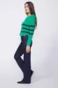 Stateside Striped Raglan Pullover Sweater in Irish Crush sold by Bailey 44