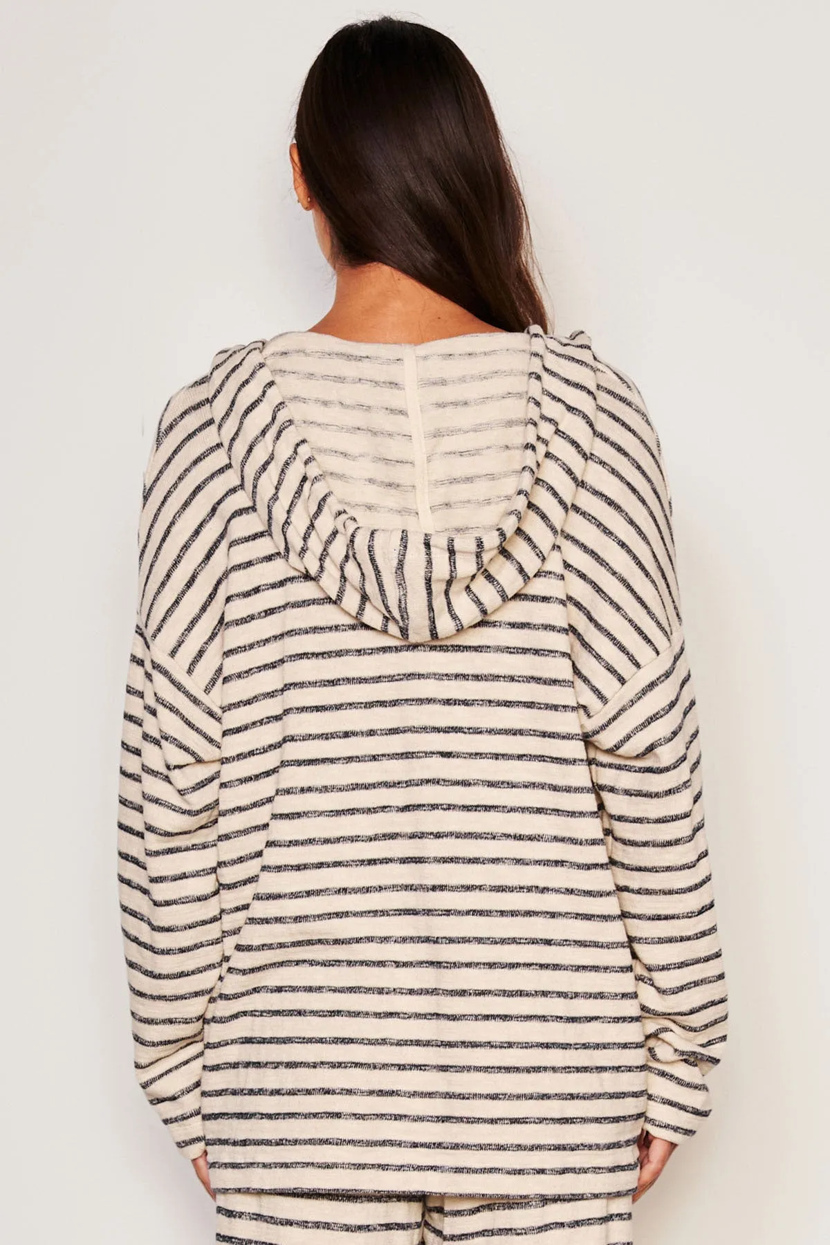 Sundry Henley Hoodie in Deep Navy sold by Bailey 44 product image thumbnail 5