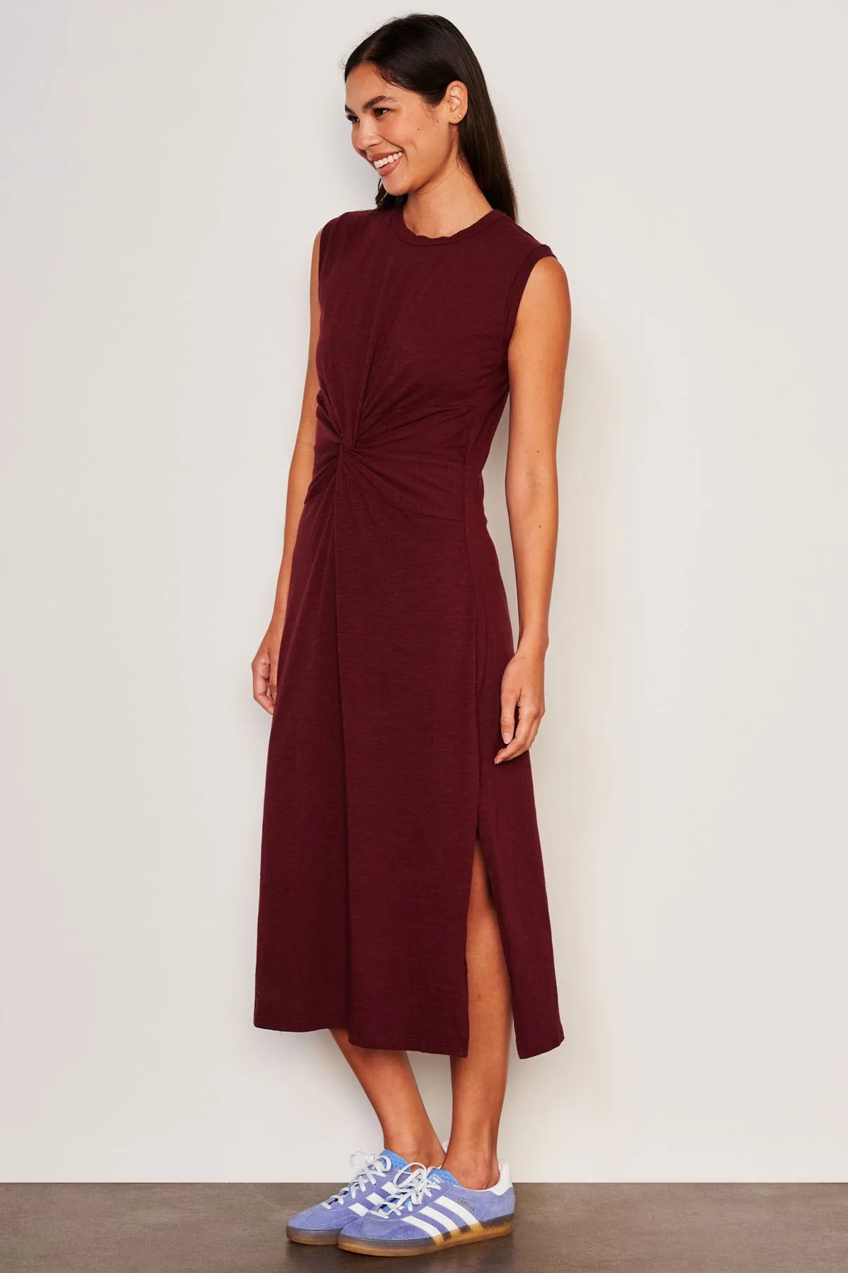 Sundry Midi Twist Sleeveless Dress in Red Rock sold by Bailey 44 product image thumbnail 3