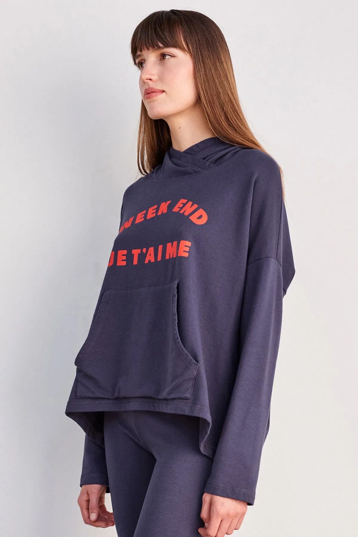 Sundry Weekend Gym Hoodie in Navy sold by Bailey 44 product image thumbnail 3