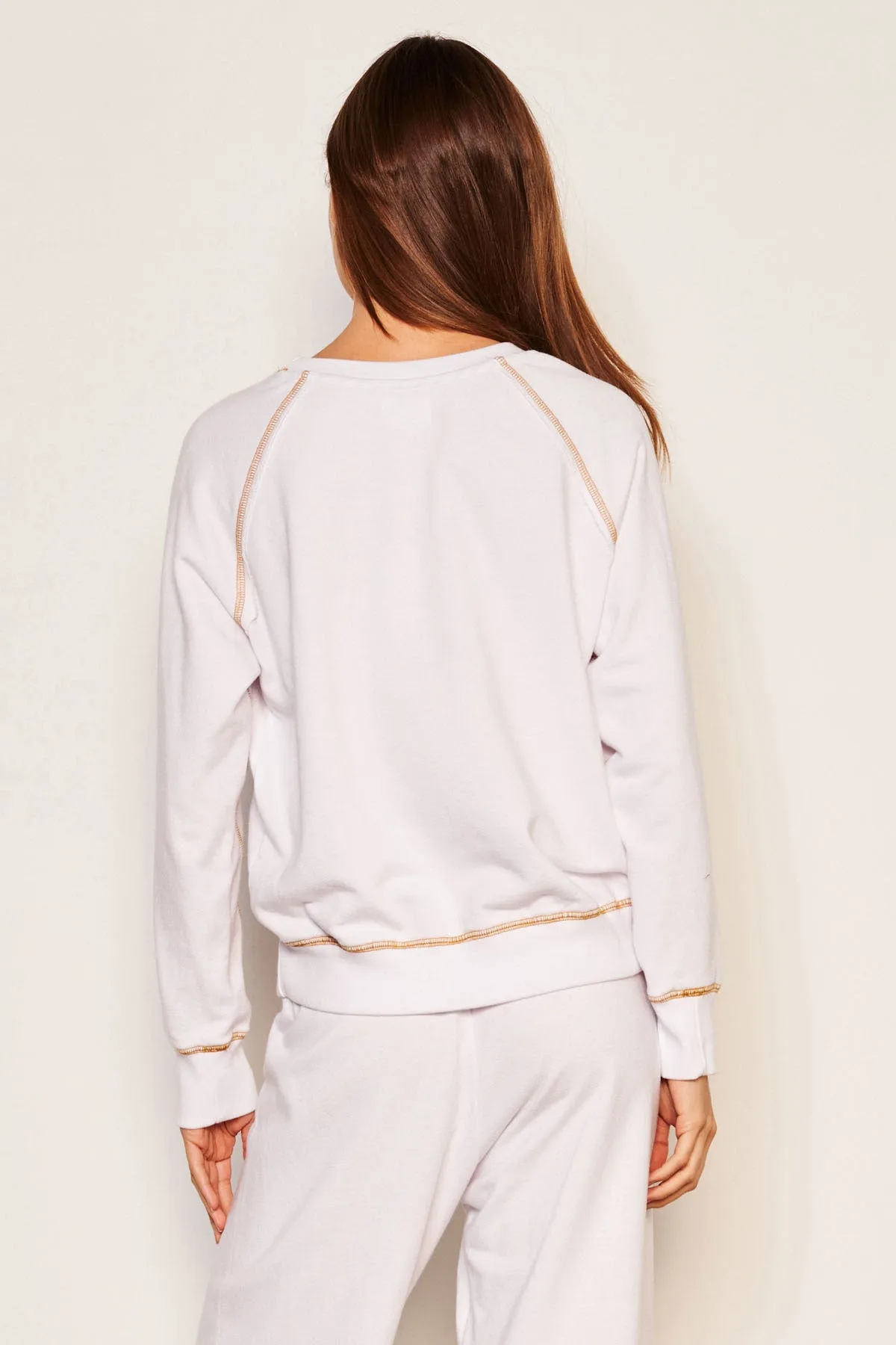 Sundry Sunrise Raglan Sweatshirt in Optic White sold by Bailey 44 product image thumbnail 4