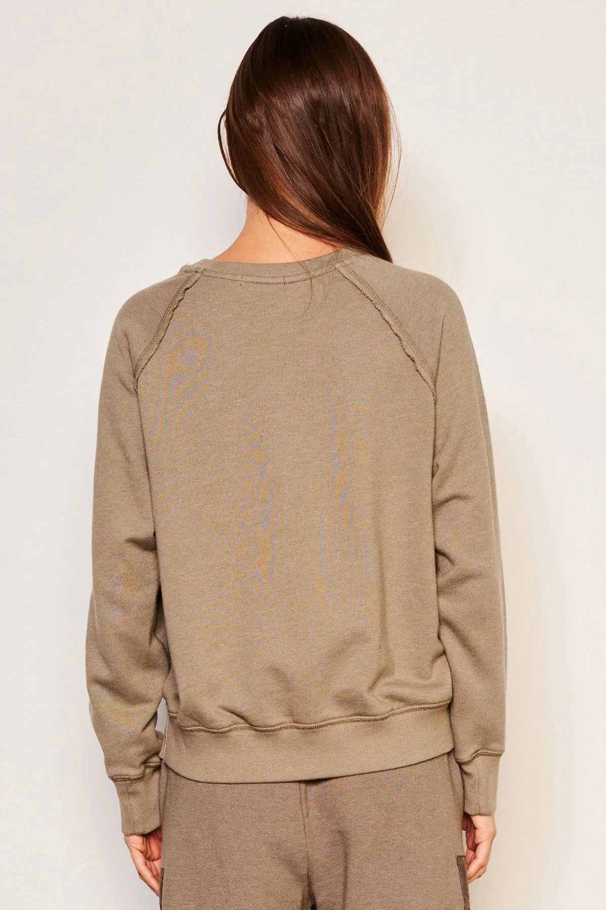 Sundry Raglan Sweatshirt in Fern sold by Bailey 44 product image thumbnail 4
