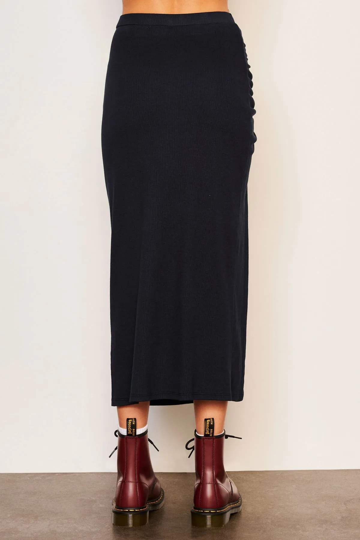 Sundry Rib Shirred Skirt in Deep Navy sold by Bailey 44 product image thumbnail 5