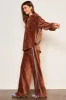 Sundry Relaxed Wide Leg Pant in Taupe sold by Bailey 44