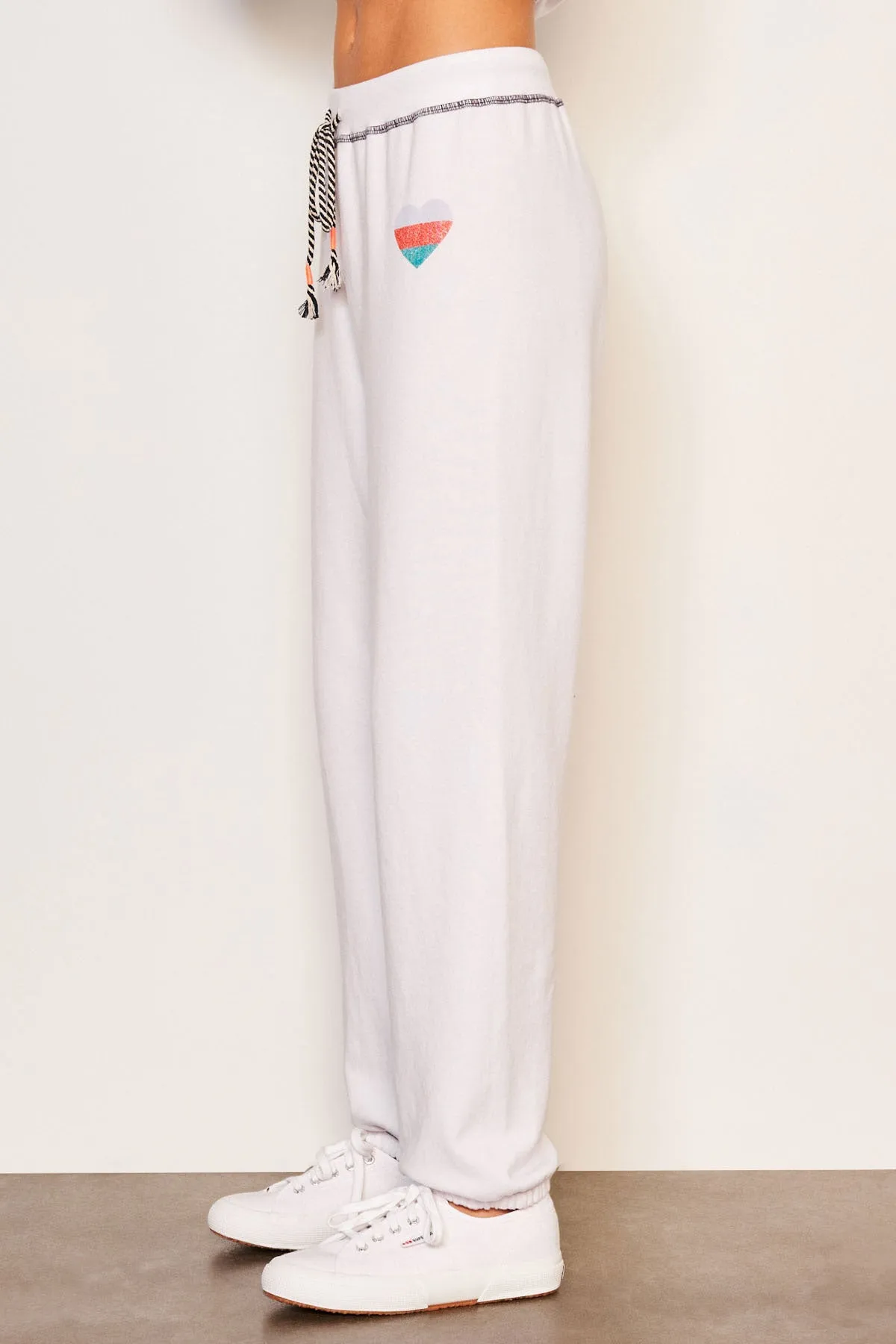 Sundry Heart Jogger in Optic White sold by Bailey 44 product image thumbnail 2