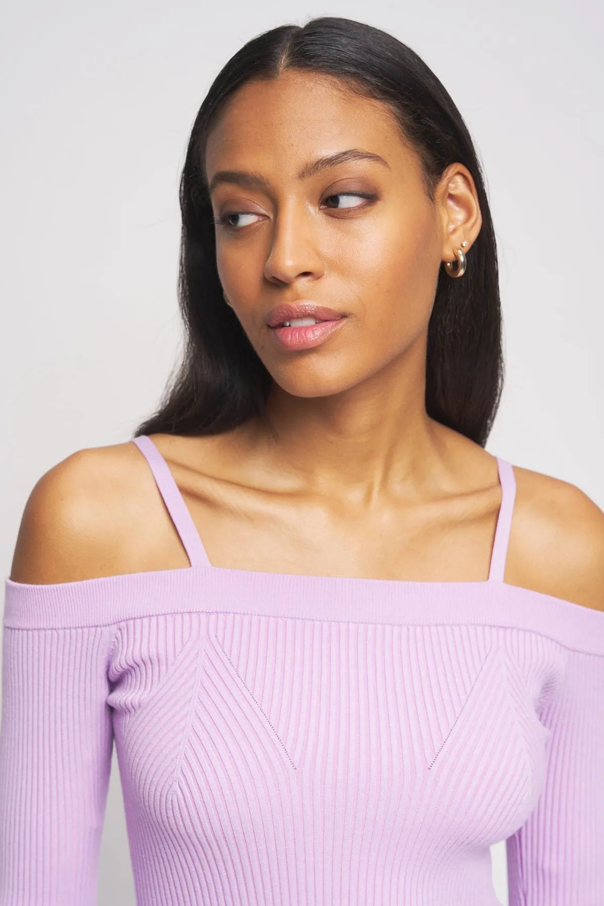 Bailey 44 Averi Shoulder Sweater Top in Lilac sold by Bailey 44 product image thumbnail 2