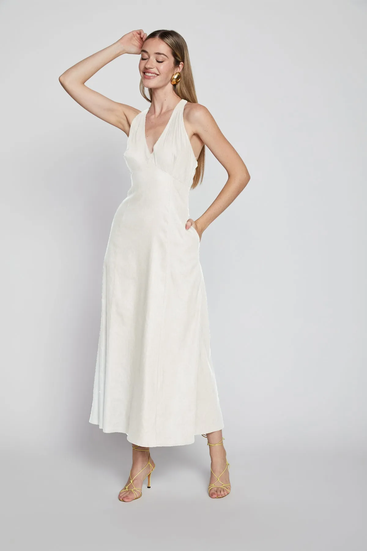Bailey 44 Lilleth Linen Dress in Creme sold by Bailey 44 product image thumbnail 2