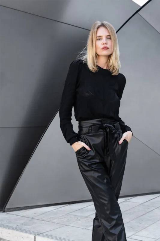 Bailey 44 Theodora Jacquard Crewneck Sweater In Black sold by Bailey 44