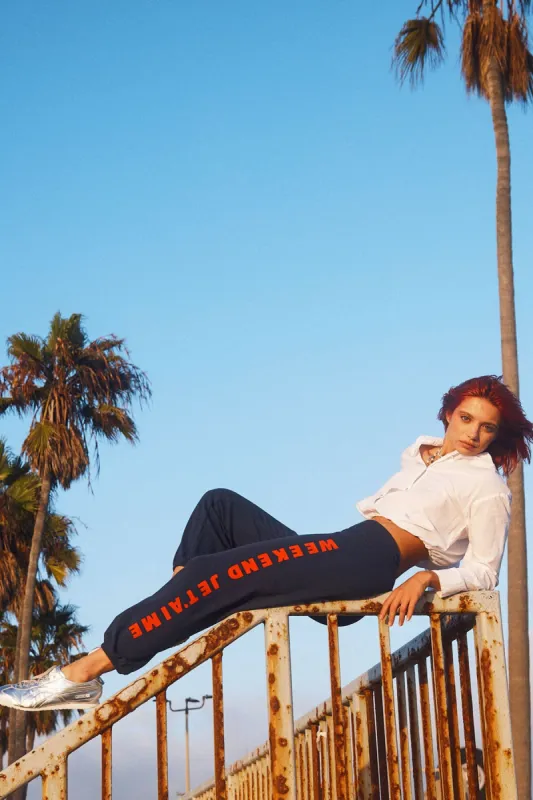 Sundry Weekend Lounge Sweatpant in Navy sold by Bailey 44
