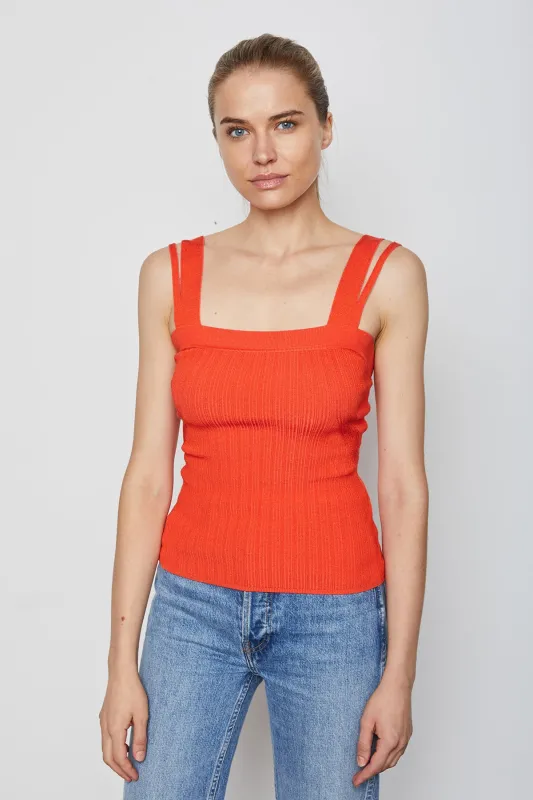 Ren Top in Orange Punch sold by Bailey 44