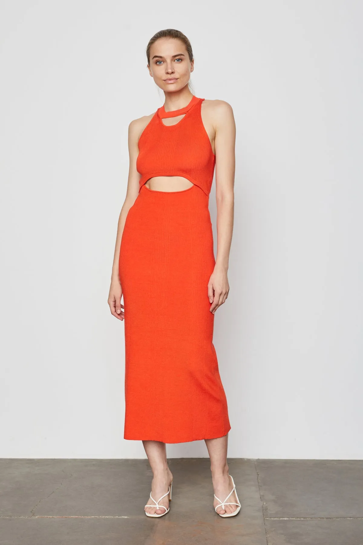 Bailey 44 Kim Sweater Maxi Dress in Orange Punch sold by Bailey 44 product image thumbnail 3