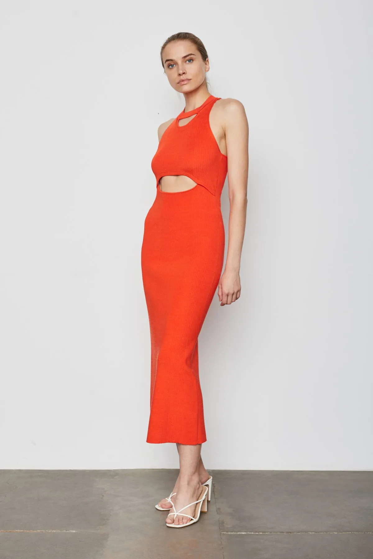 Bailey 44 Kim Sweater Maxi Dress in Orange Punch sold by Bailey 44 product image thumbnail 4