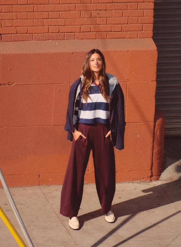 Quilted Hooded Jacket in New Navy sold by Bailey 44