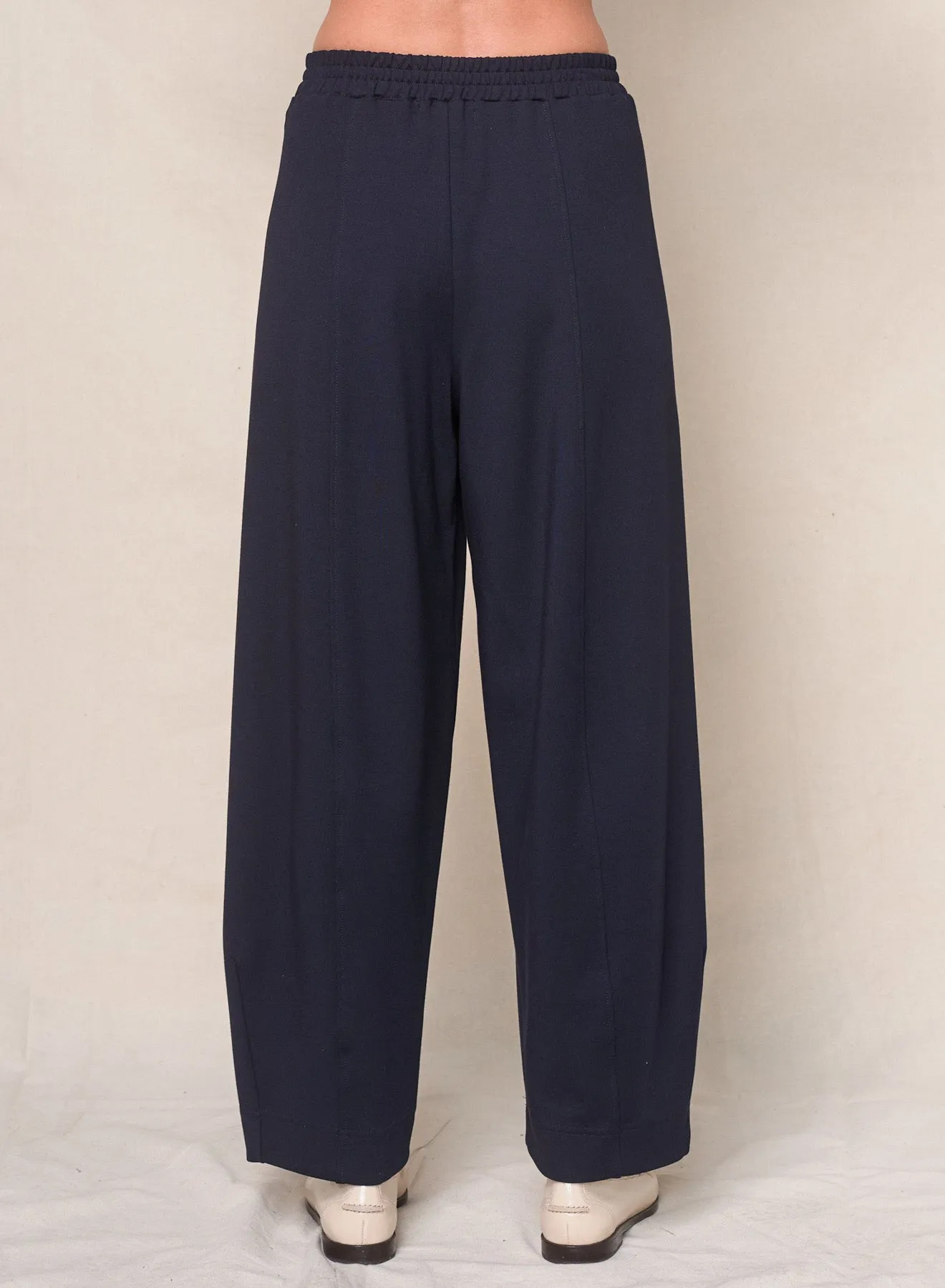 Luxe Ponte Barrel Trouser in New Navy sold by Bailey 44 product image thumbnail 3