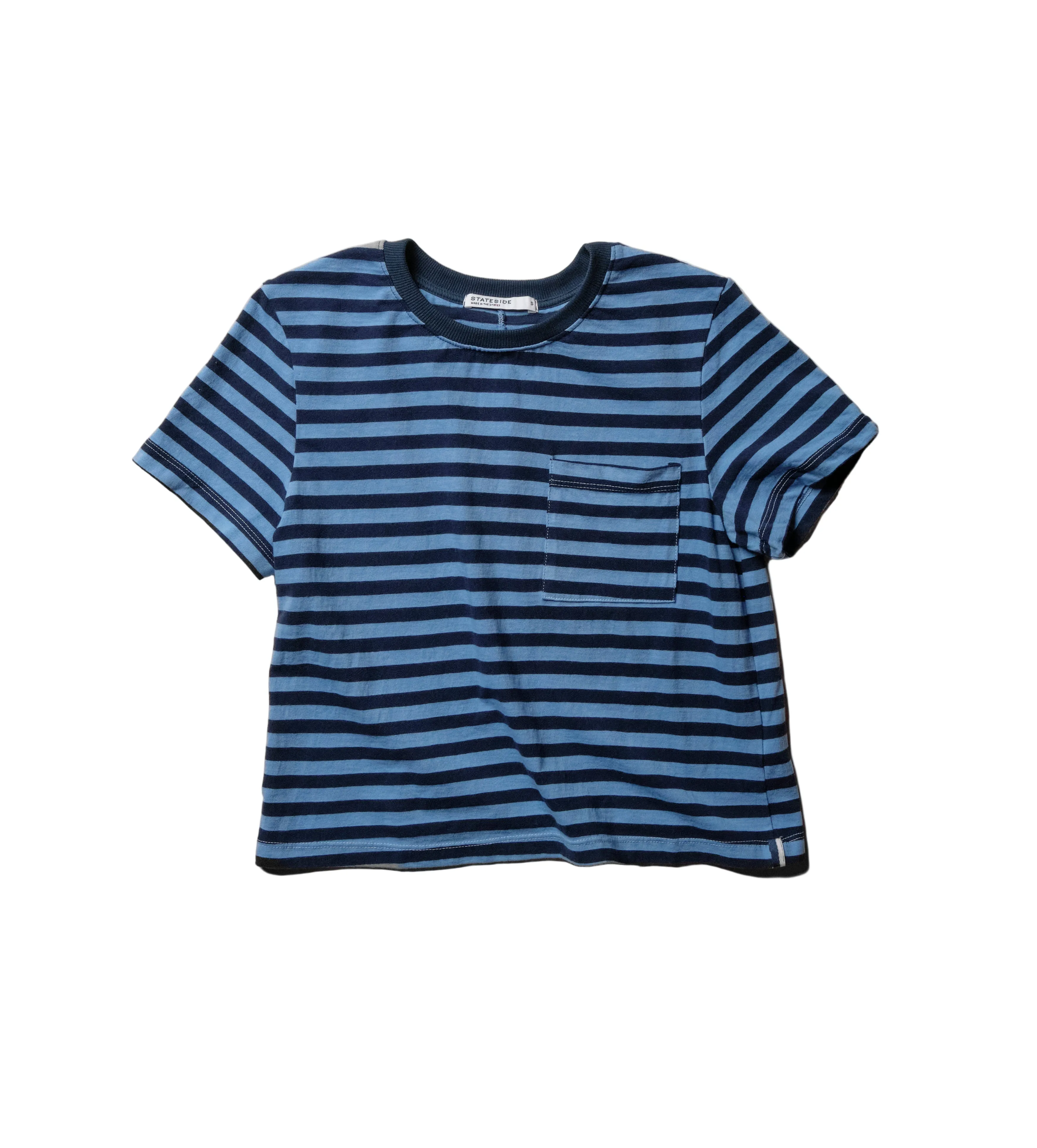 Preppy Stripe Boxy Tee in Blue Topaz sold by Bailey 44 product image thumbnail 2