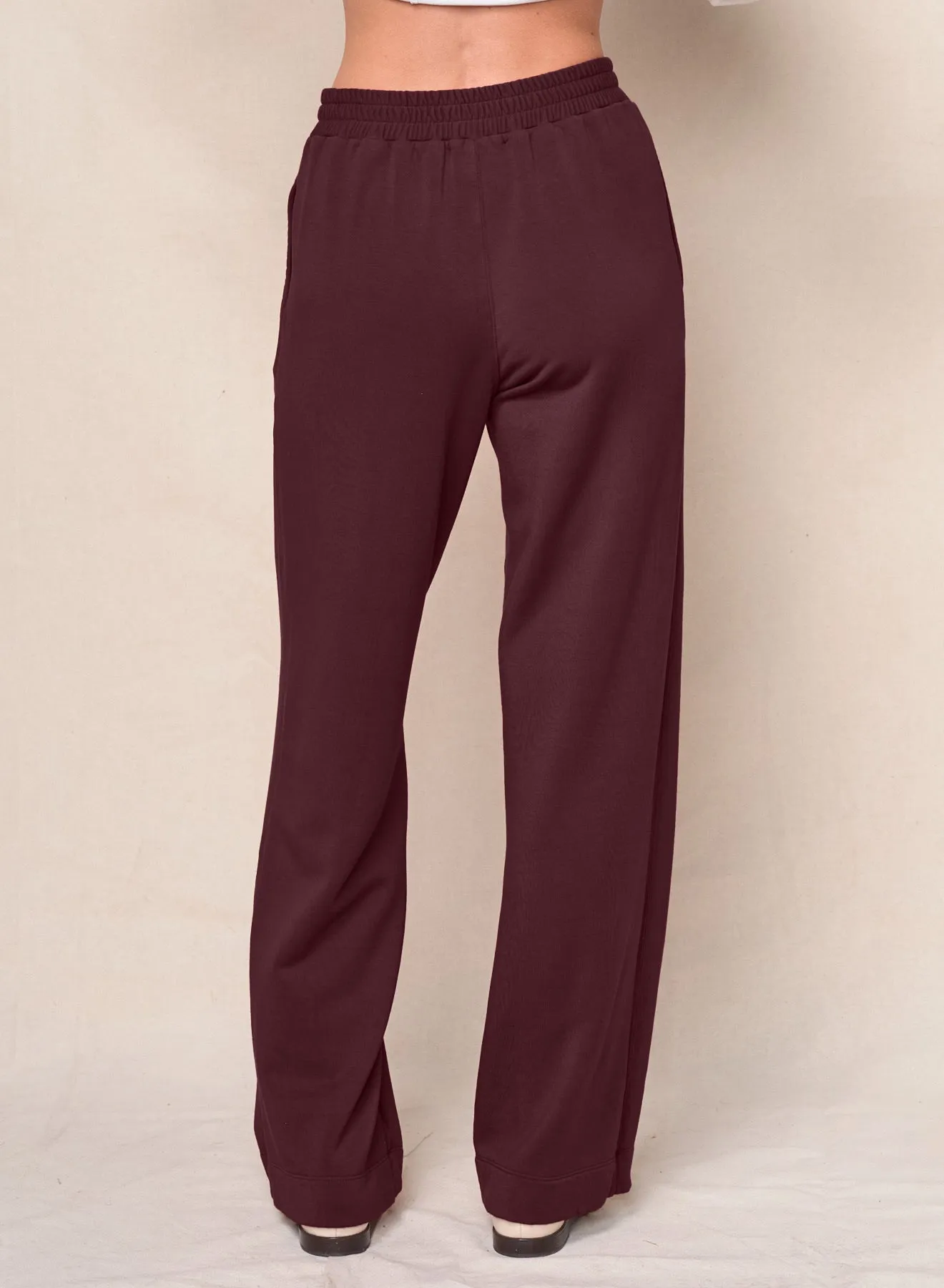 Softest Fleece Trouser in Cabernet sold by Bailey 44 product image thumbnail 2