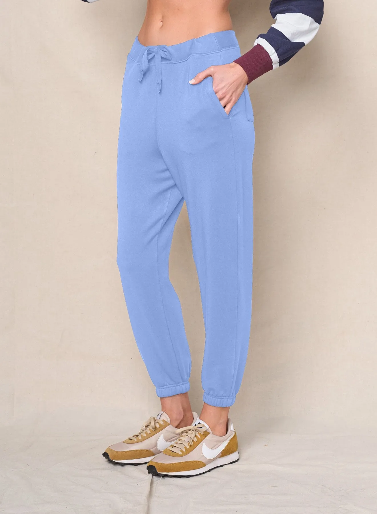 Softest Fleece Sweatpants With Pockets in Blue Topaz sold by Bailey 44 product image thumbnail 2