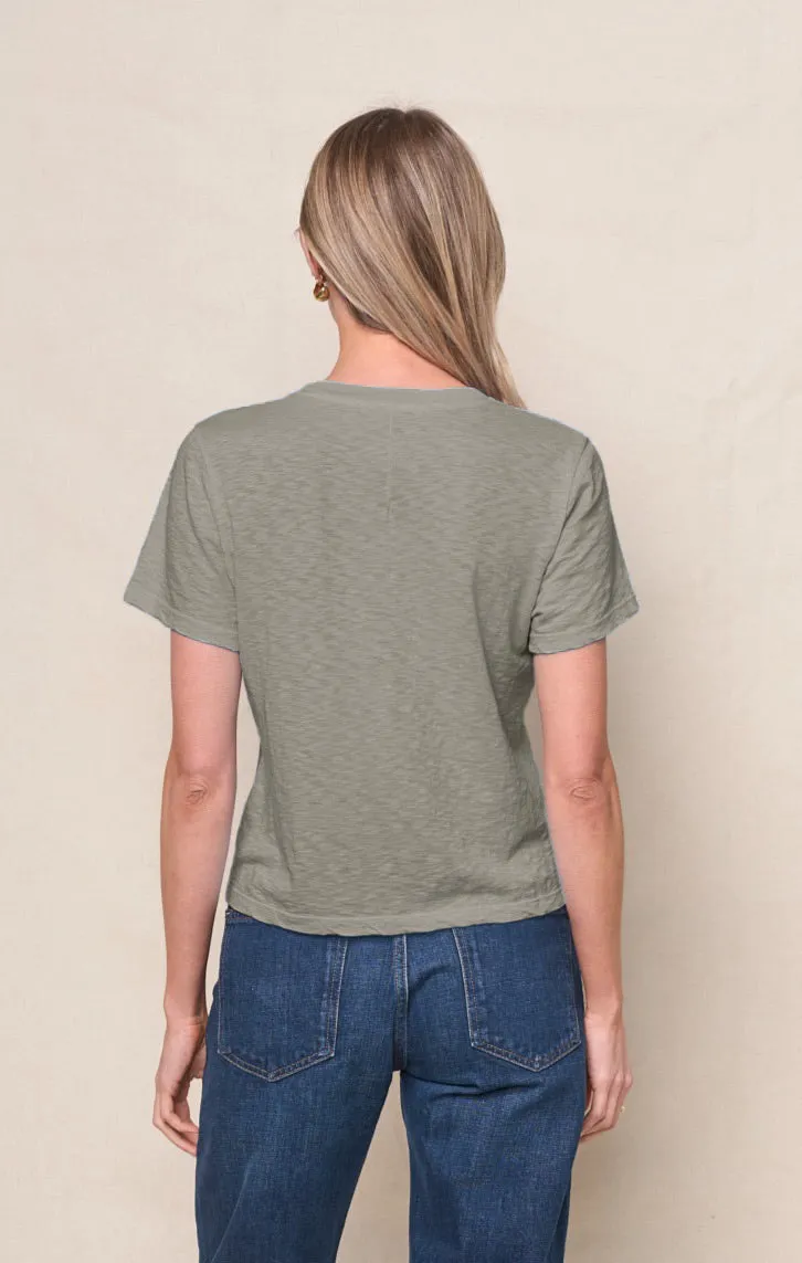Supima Slub Jersey Short Sleeve Crew in Thyme sold by Bailey 44 product image thumbnail 2