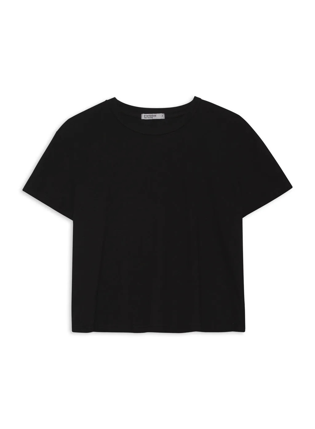 Cloud Jersey Short Sleeve Crew Tee in Black sold by Bailey 44 product image thumbnail 3