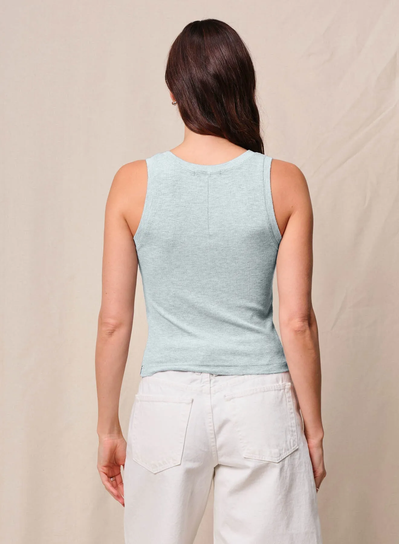 Fine 2X1 Rib Scoop Tank in Sea Glass sold by Bailey 44 product image thumbnail 4