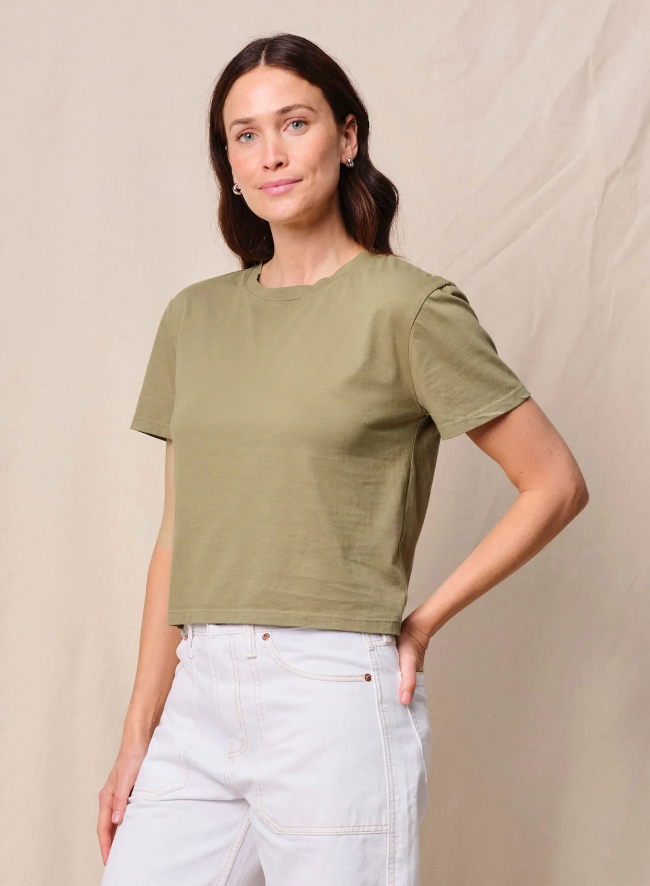 Cloud Jersey Short Sleeve Crew in Bay Leaf sold by Bailey 44 product image thumbnail 2