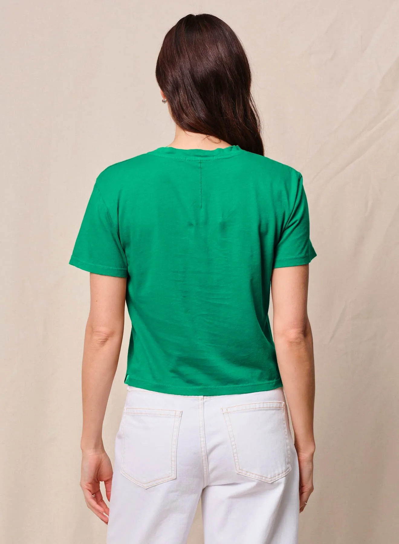 Cloud Jersey Short Sleeve Crew in Kelly Green sold by Bailey 44 product image thumbnail 3