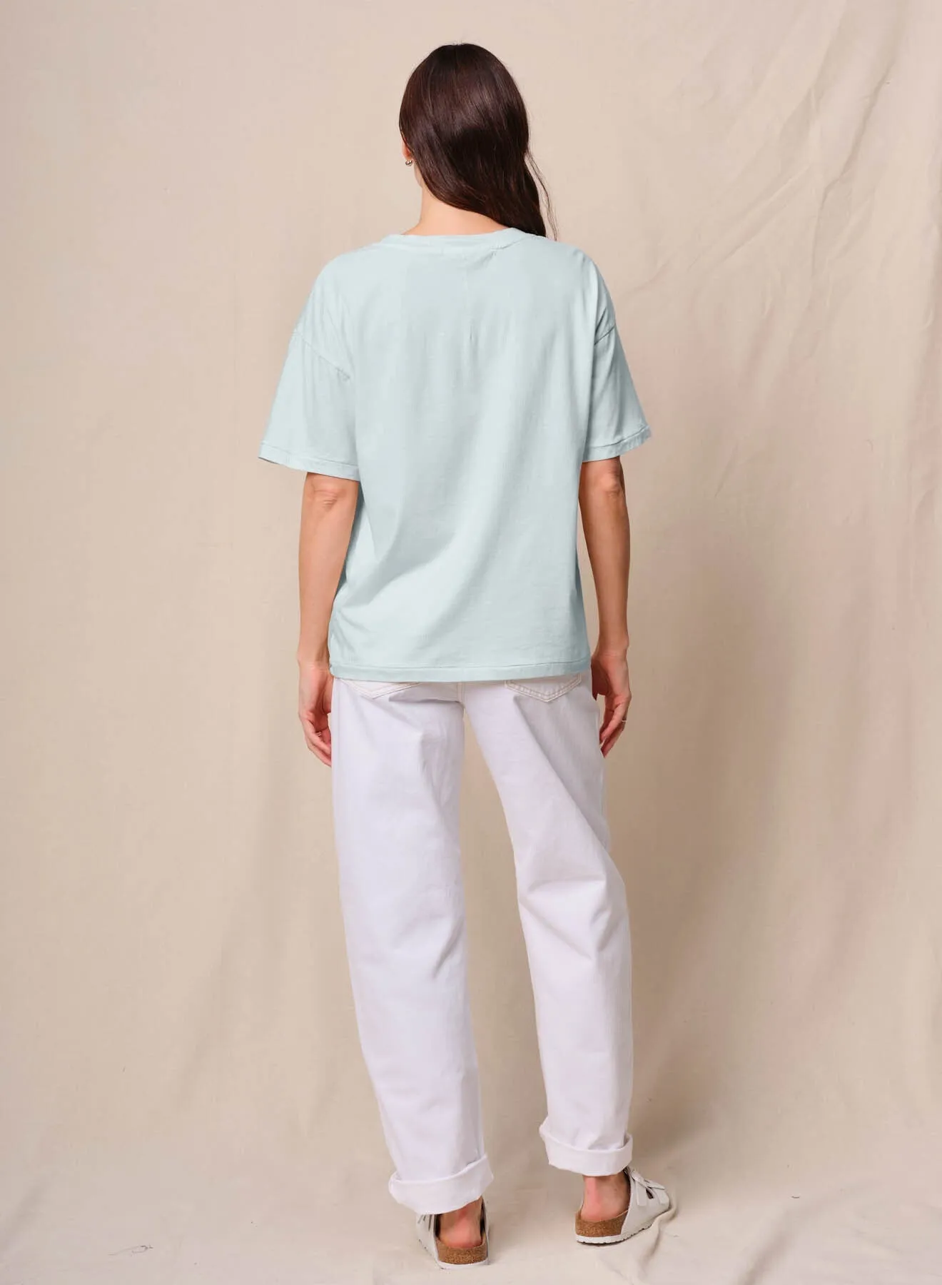 Cloud Jersey Oversized Pocket Tee in Sea Glass sold by Bailey 44 product image thumbnail 3