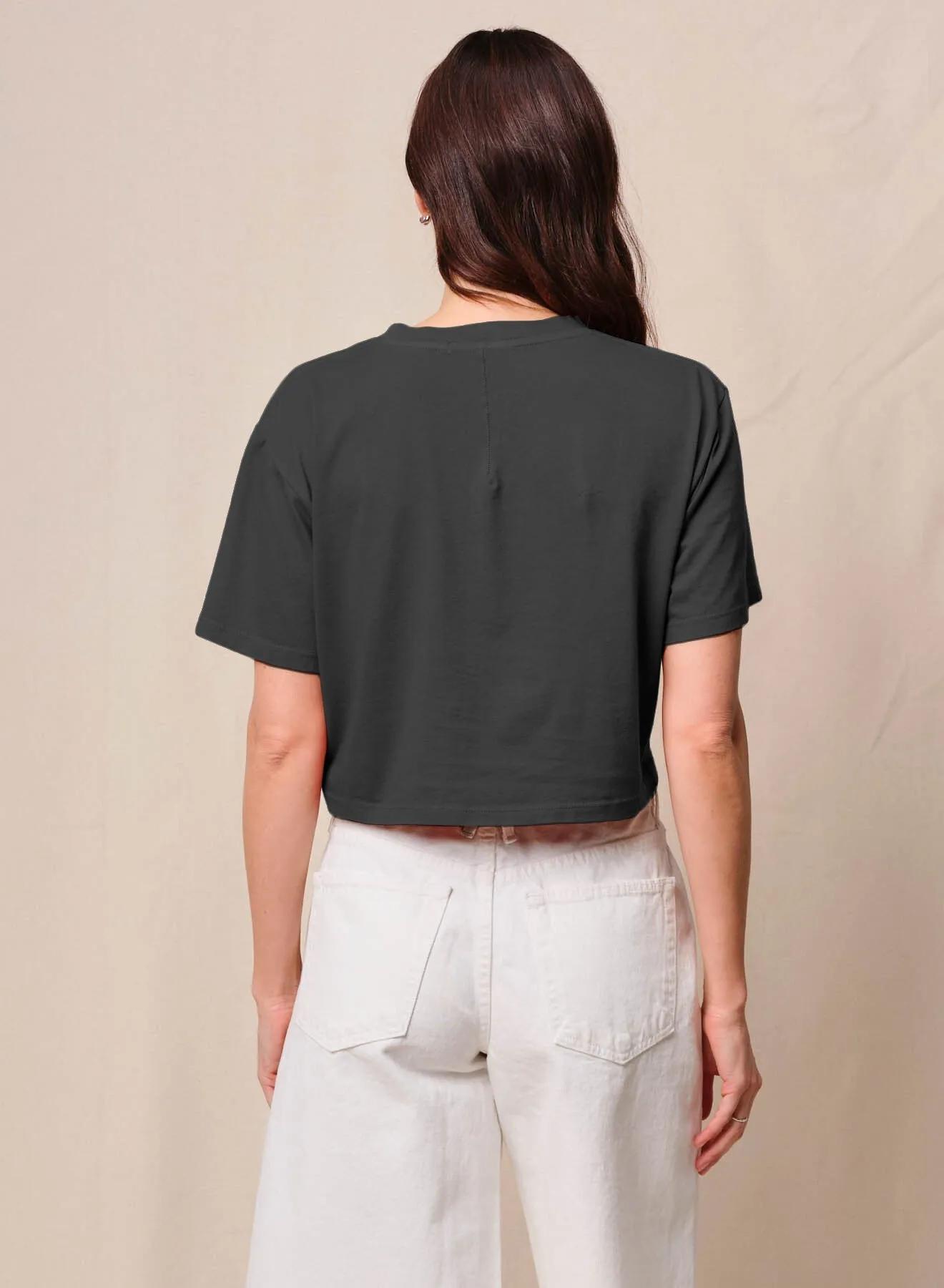 Cloud Jersey Cropped Boy Tee in Black sold by Bailey 44 product image thumbnail 4