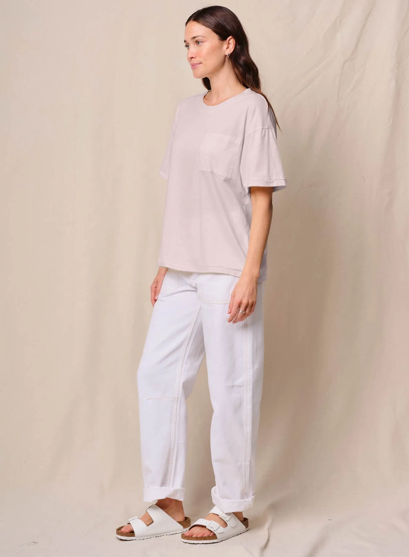 Cloud Jersey Oversized Pocket Tee in Softest Pink sold by Bailey 44 product image thumbnail 2