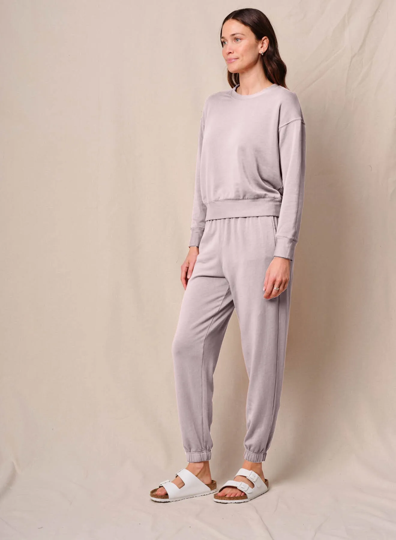 Softest Fleece Crewneck Pullover in Softest Pink sold by Bailey 44 product image thumbnail 2