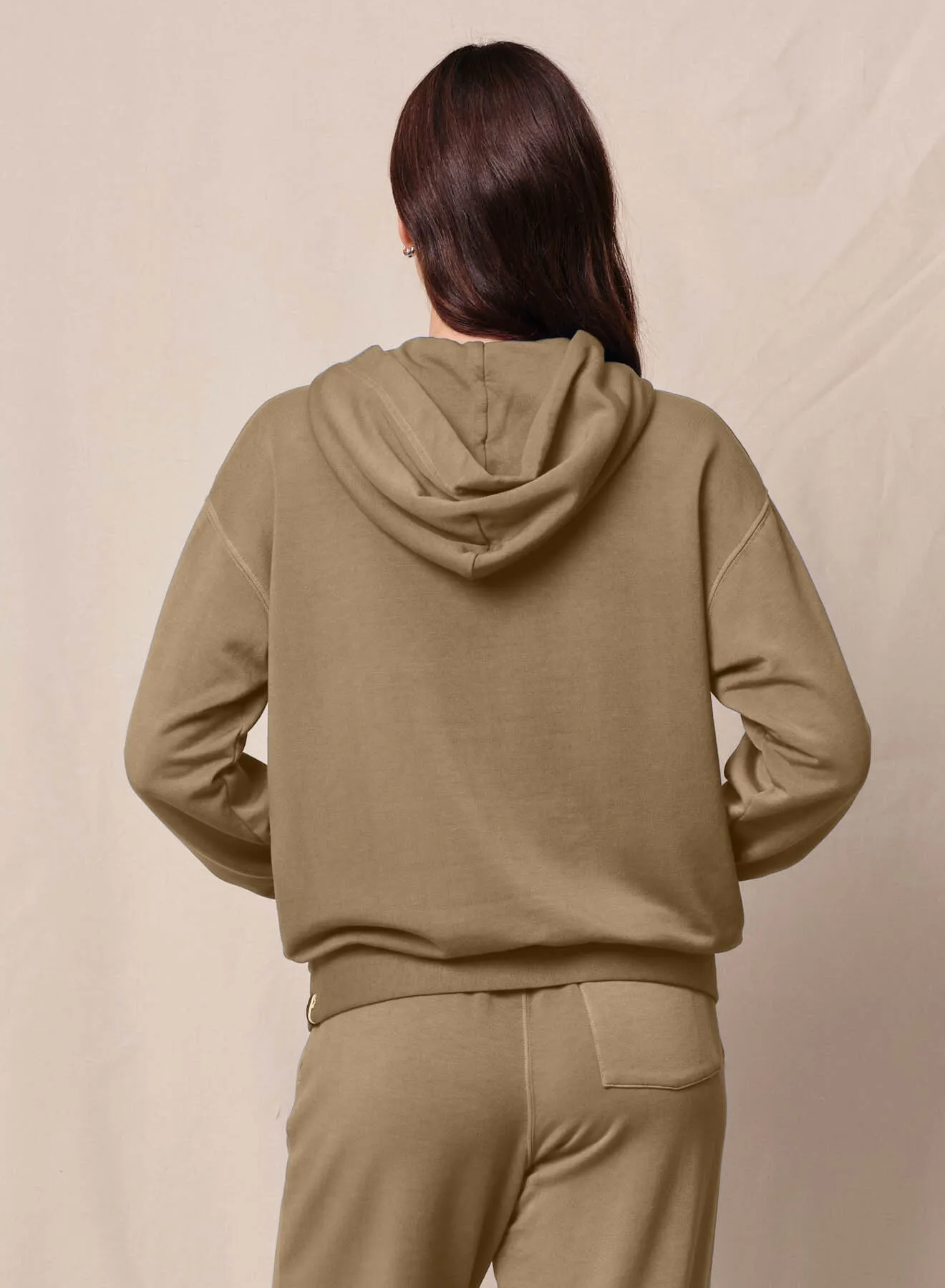 Softest Fleece Hood Pullover in Bay Leaf sold by Bailey 44 product image thumbnail 2
