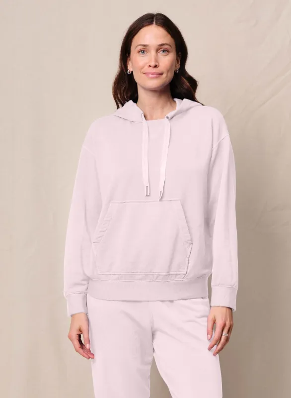 Softest Fleece Hood Pullover in Softest Pink sold by Bailey 44