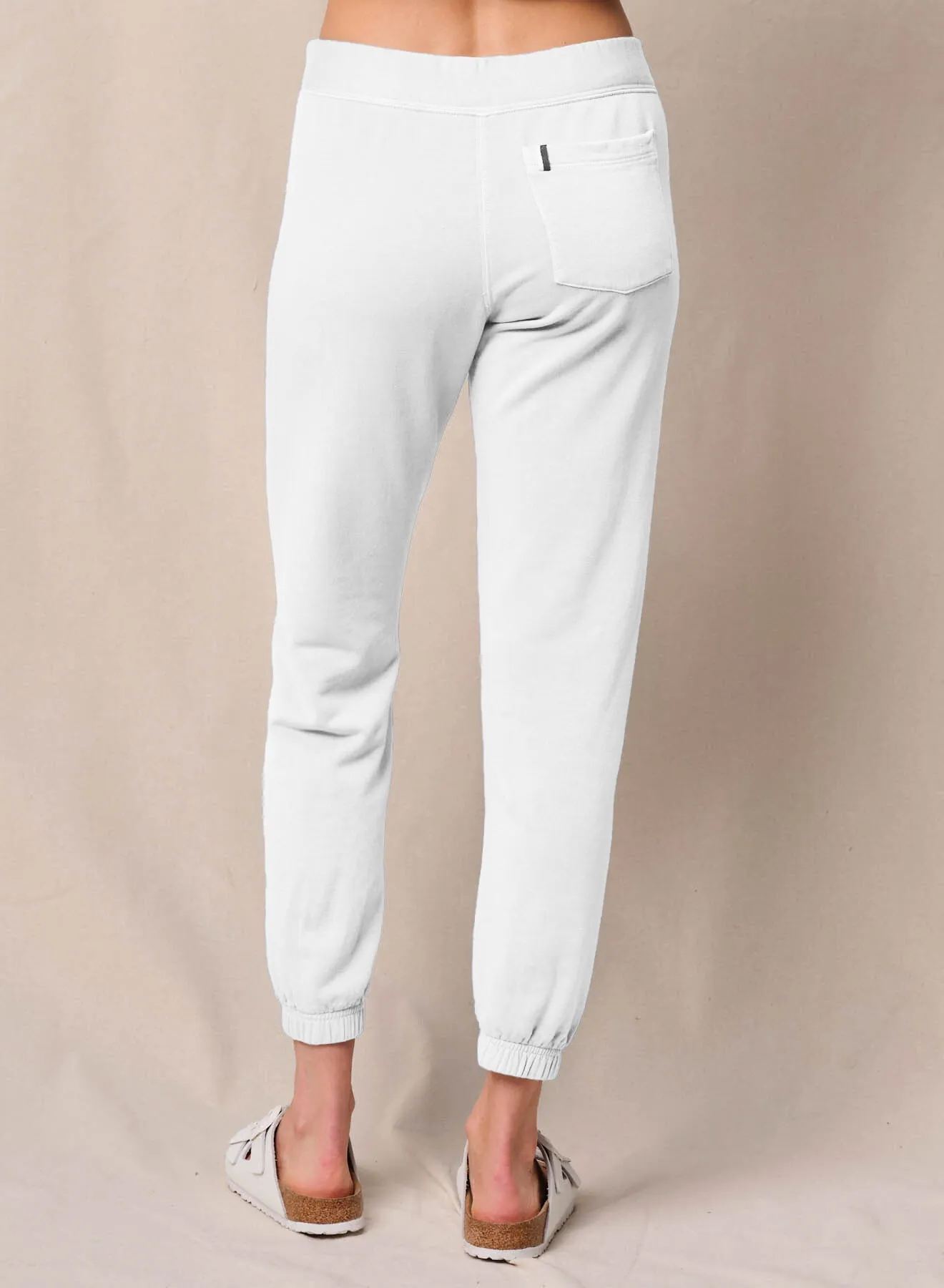 Softest Fleece Drawstring 3/4 Sweatpant in White sold by Bailey 44 product image thumbnail 3